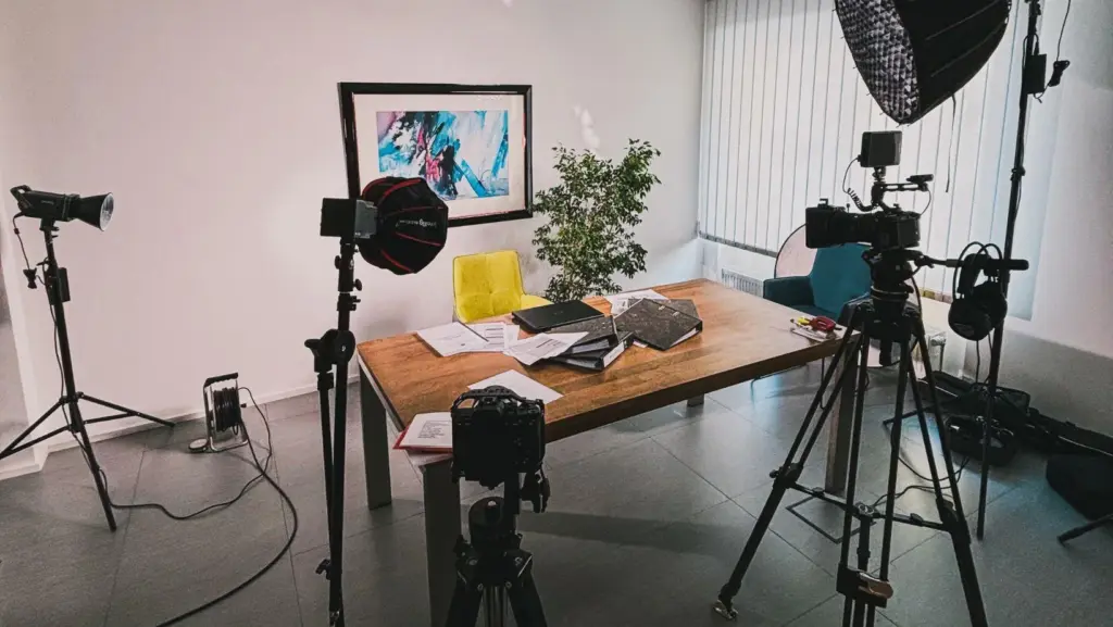 Kamera-Setup bei einer Imagefilmproduktion